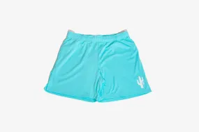 wrinkle free breathable materials Manor  "Mesh Gym Shorts" M - Tiffany