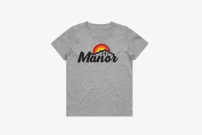 Manor "Mountain" T-Shirt Kids - Heather QuickReleaseFastenings Rain Fit