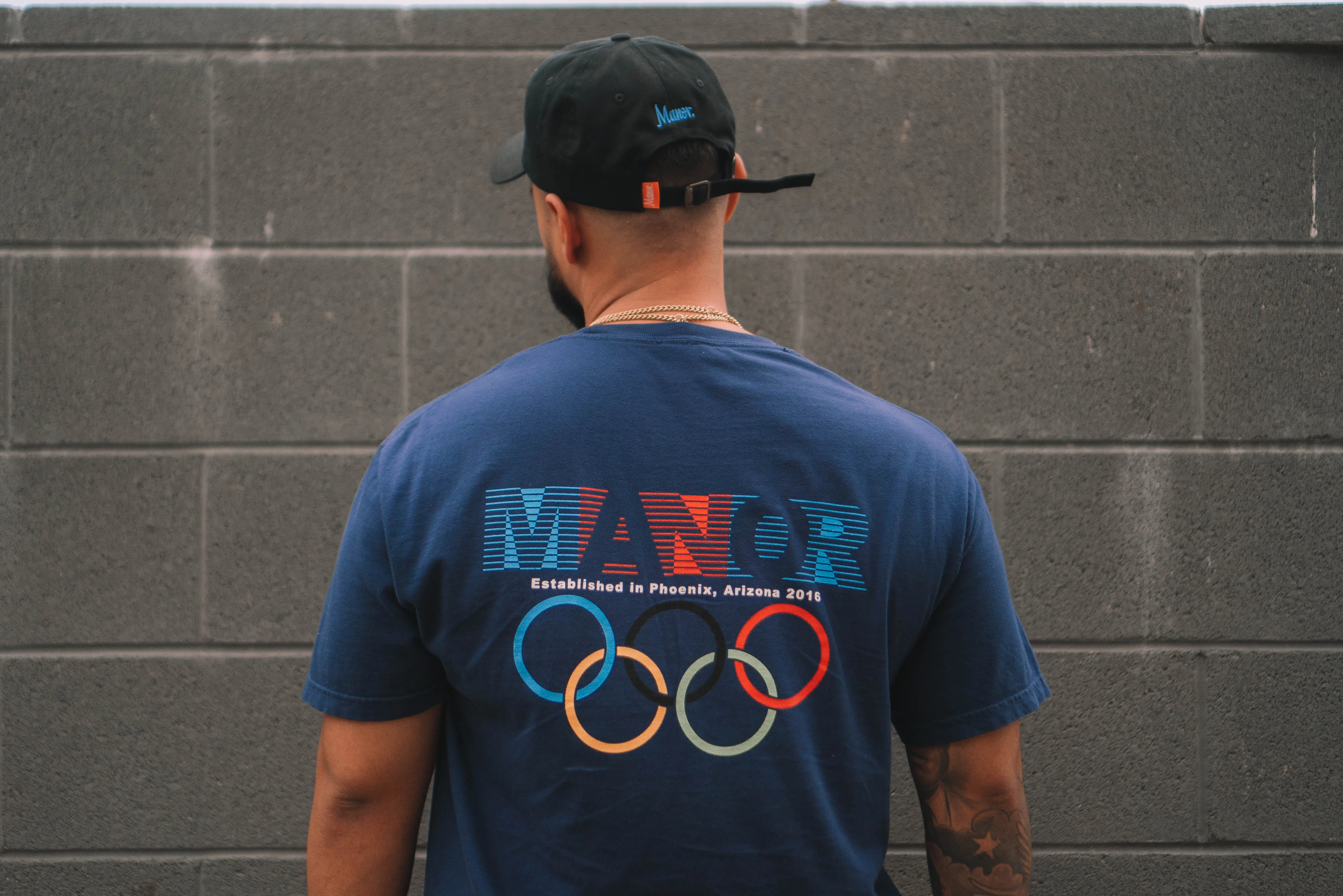 SmoothInnerLining Manor "Olympics" T-shirt M - Navy