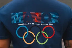 Manor "Olympics" T-shirt M - Navy QuickDryTechnology