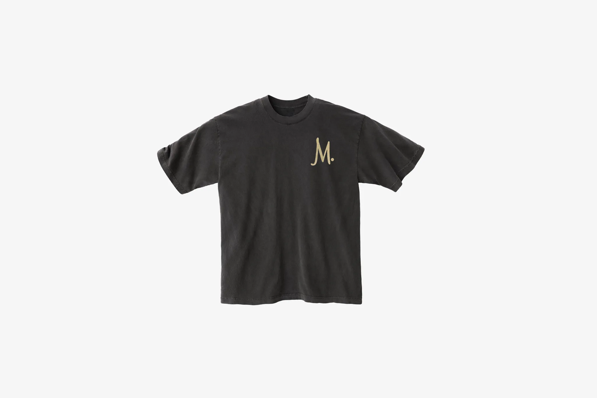 Manor "The Grassy Shop T-Shirt" M - Faded Black Wind Glow SheerLayeredPanels