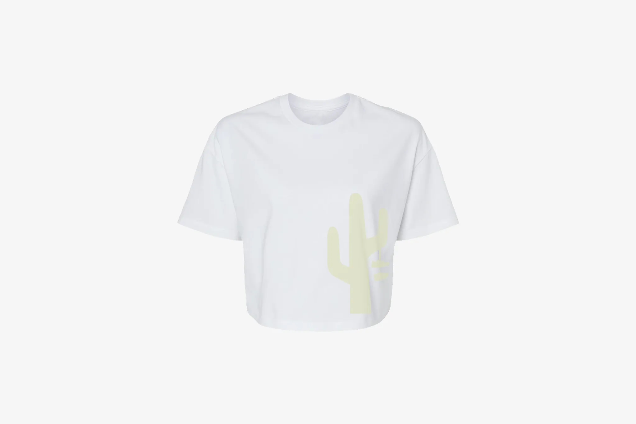 Manor "TradeMark Crop" T-Shirt W - White / Ivory Classic Glow