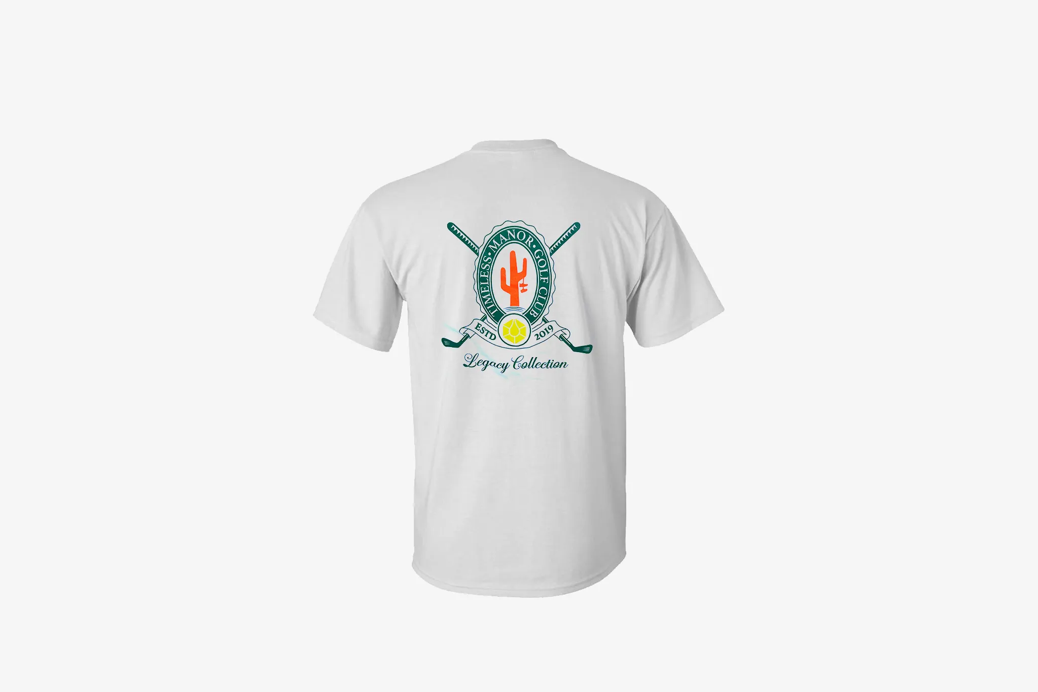 Manor x Timeless "Golf Club T-shirt" M - White / Green DoubleLayeredEdging