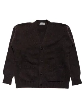 Margaret Howell Boxy Cardigan Geelong Ebony product stud toughness