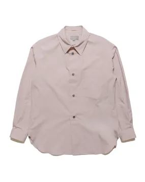 Cooling Core Technology Margaret Howell Half Placket Shirt Paper Cotton Poplin Dusty Pink