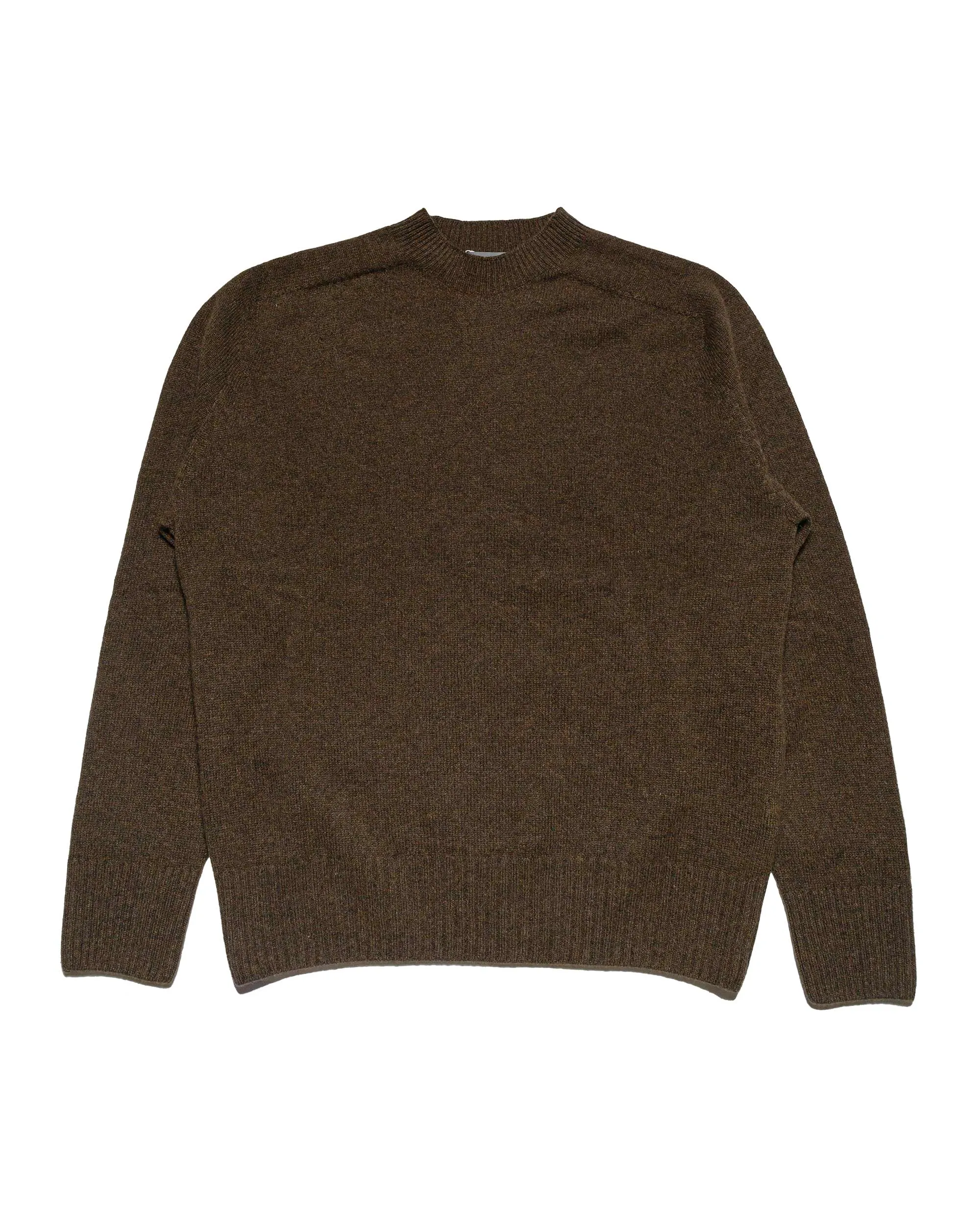 Margaret Howell Seamless Crew Neck Merino Cashmere Bracken Timeless Bold Weekend Relaxed
