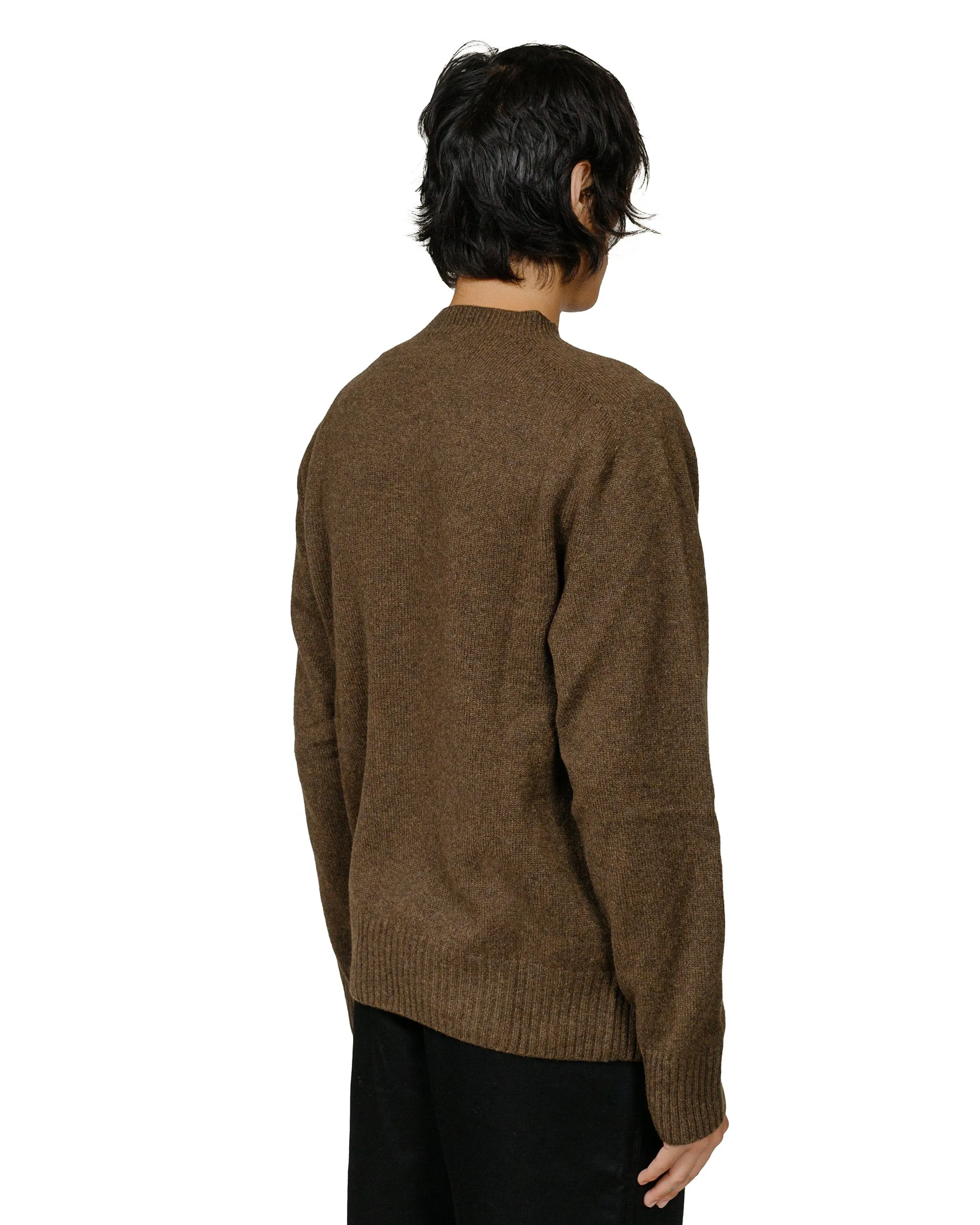 Margaret Howell Seamless Crew Neck Merino Cashmere Bracken Trendy Style Fresh Bold