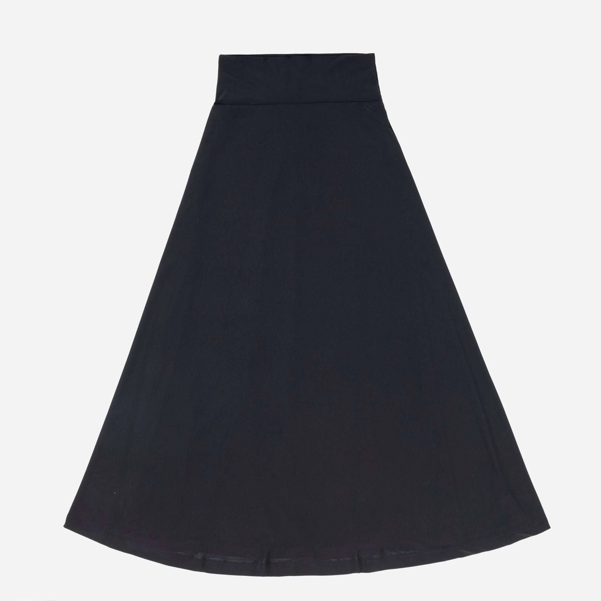 All Season Fitted Cut Maxi Slinky Skirt