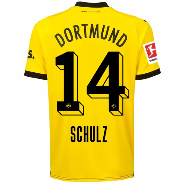 Moisture Lock Reservoir Puma Borussia Dortmund Schulz Home Jersey w/ Bundesliga Patch 23/24 (Cyber Yellow/Puma Black)