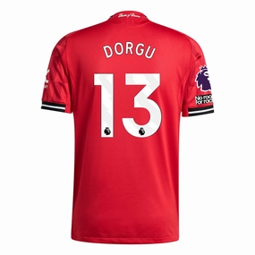 adidas Dorgu Men's Manchester United Authentic Home Jersey 25/26 w/ NRFR   EPL Patch (Red) Easy Fit Wear Motion Flex