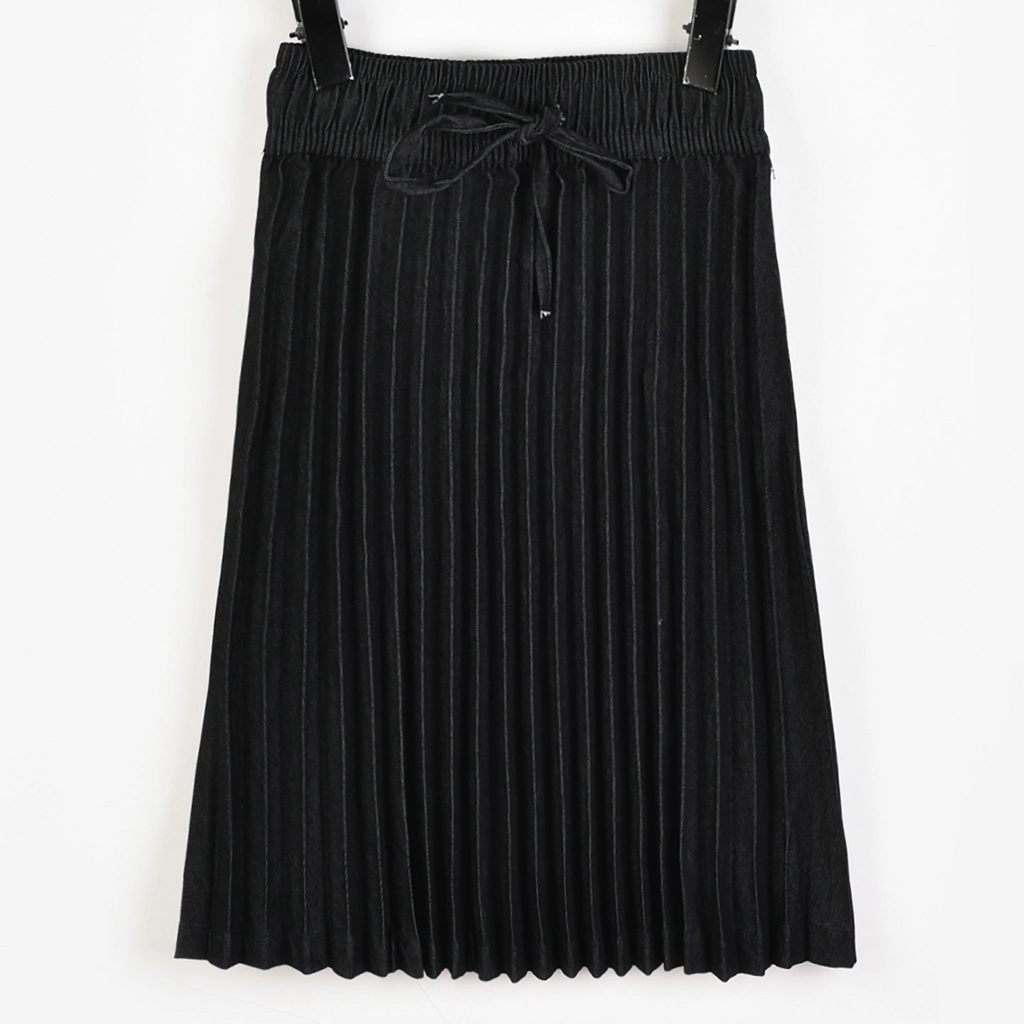 Everyday Comfort Melange Bow Pleated Skirt