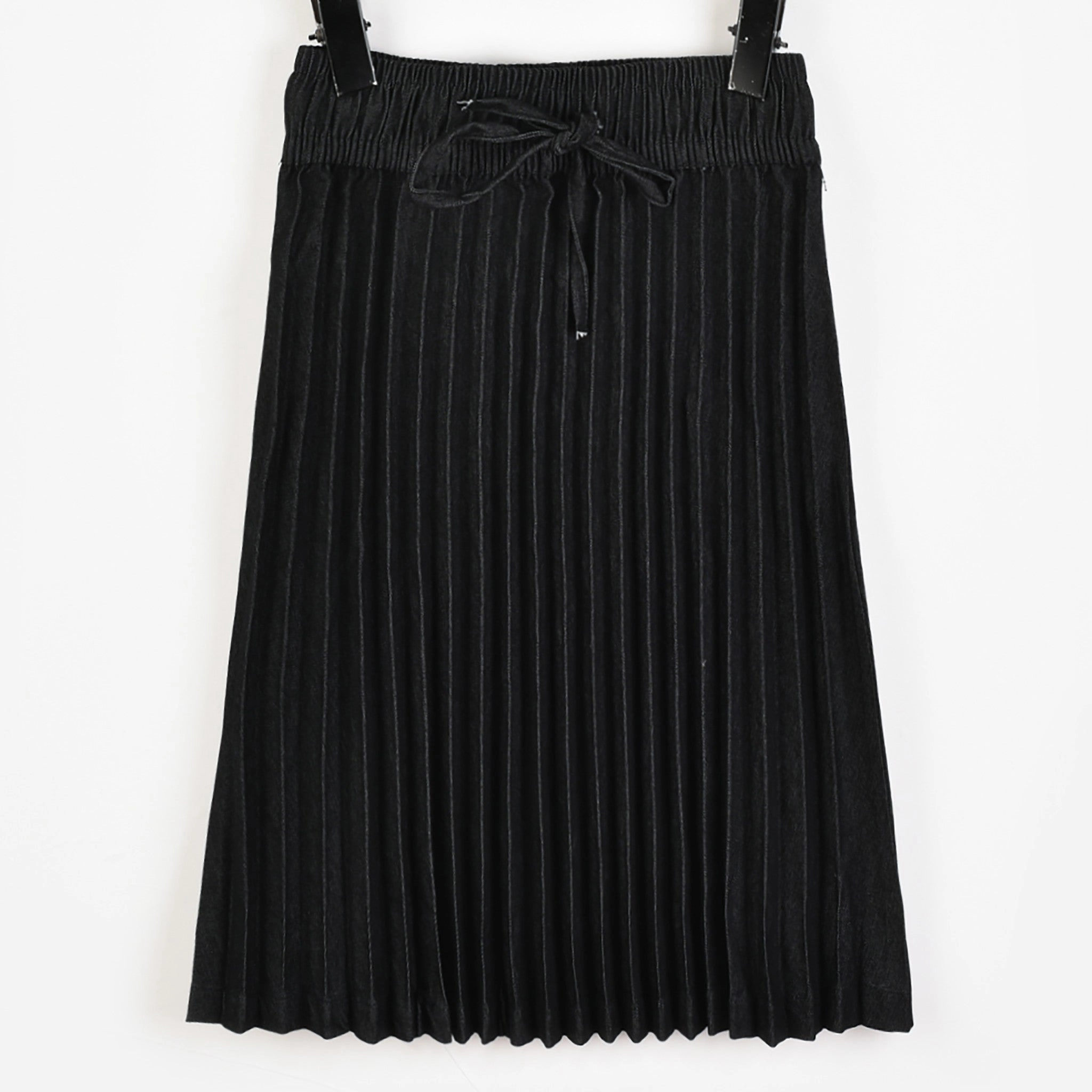 Melange Bow Pleated Skirt Exclusive Drop Refined Edge