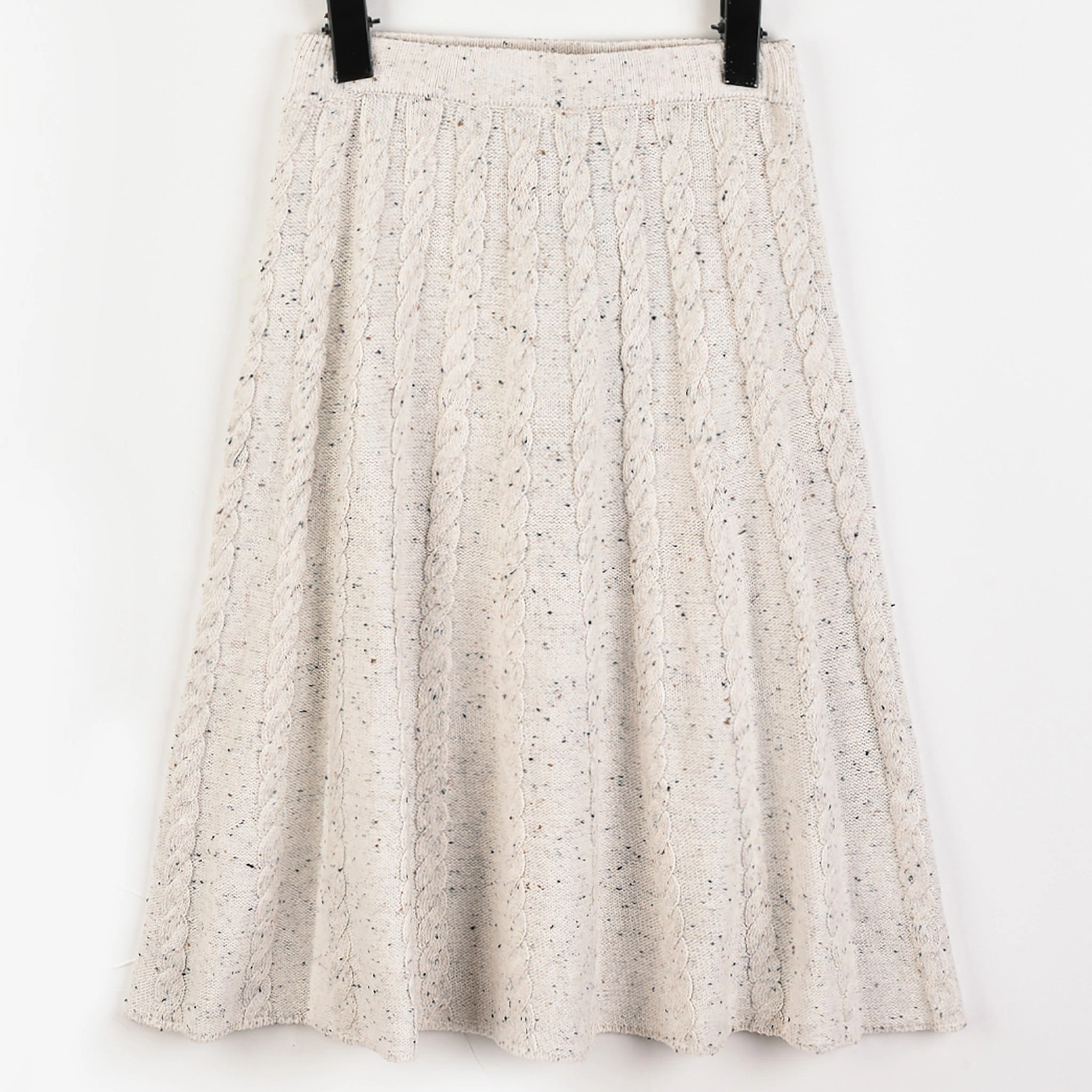 Melange Braided Skirt Twist Front Soft Palette
