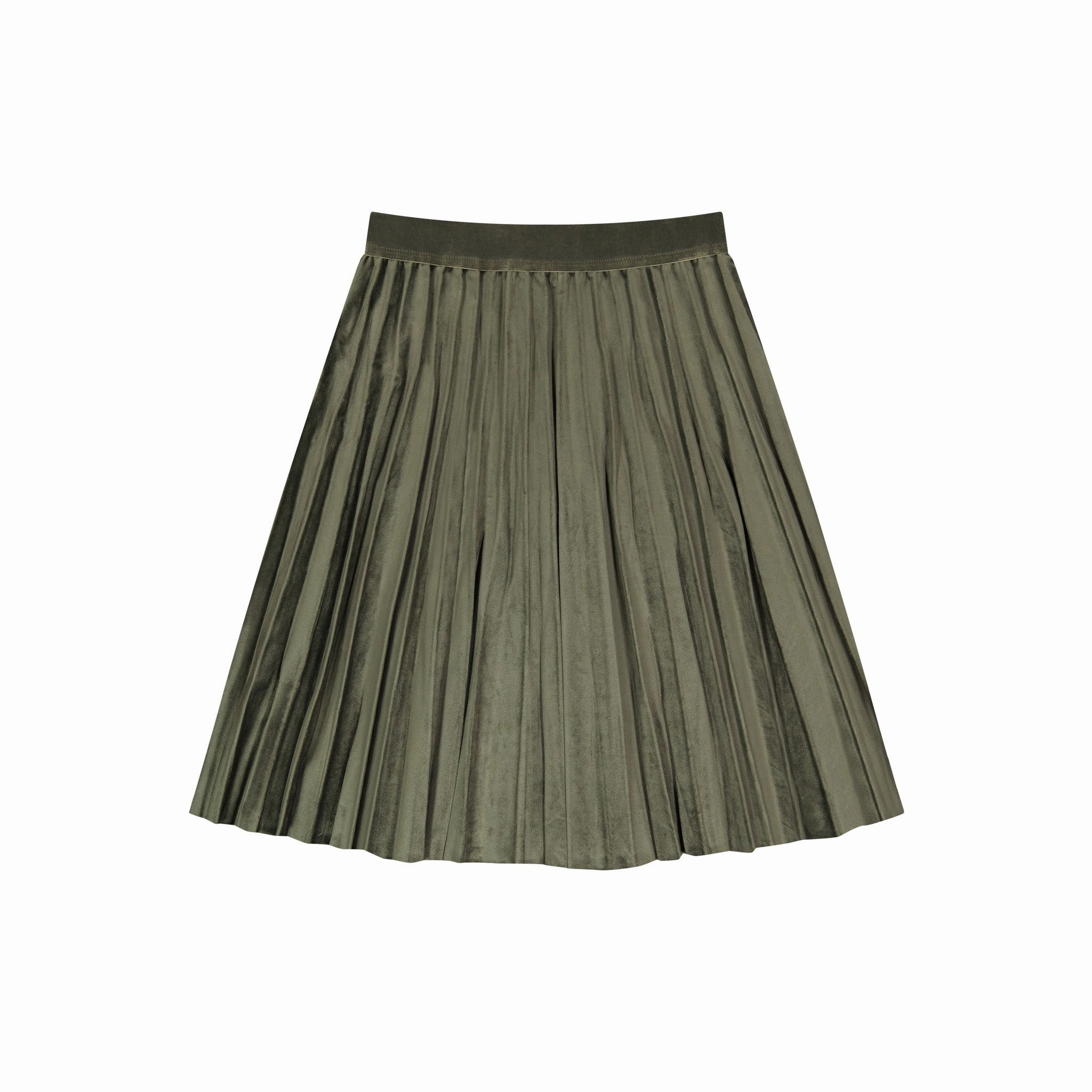 Melange Velour Skirt Playful Vibe Earth Tones