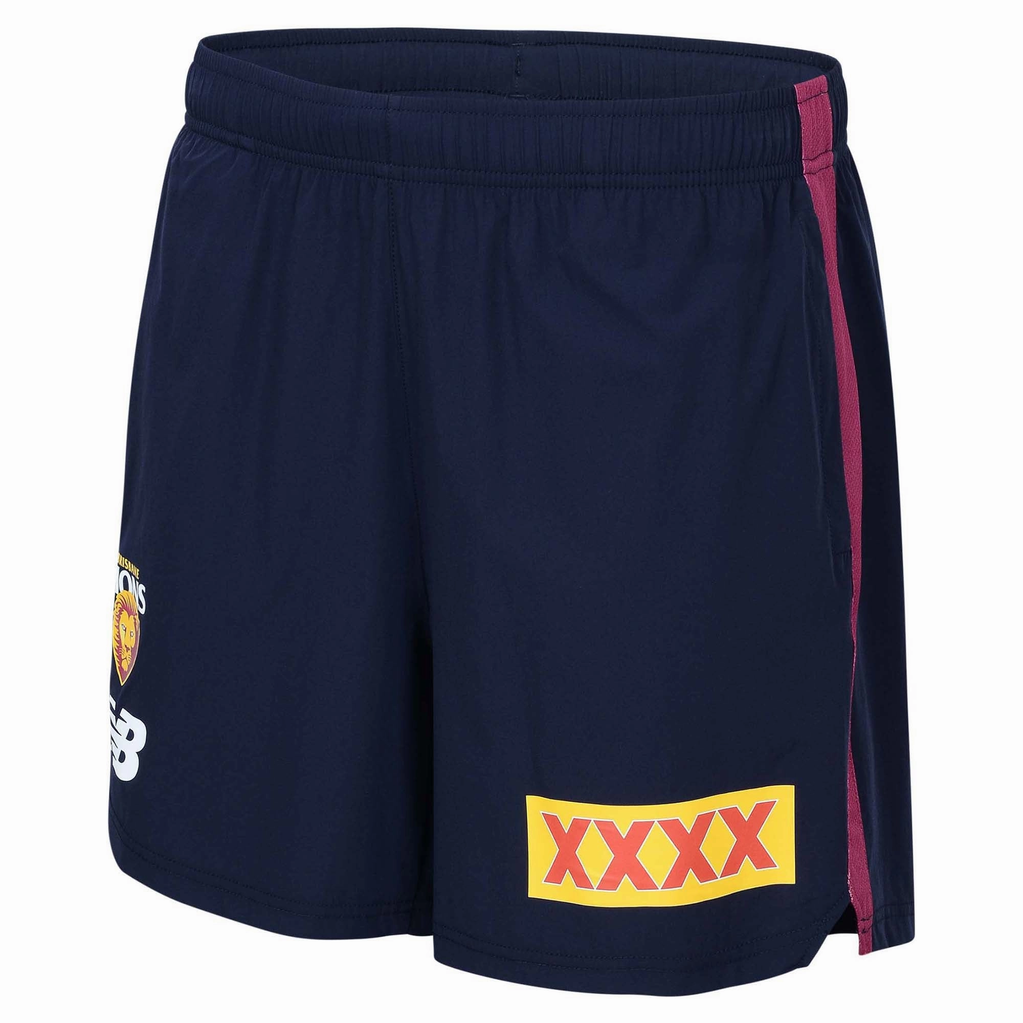 Men's AFL Brisbane Lions Football Club 2025 Travel Shorts Sustainable Dye Method