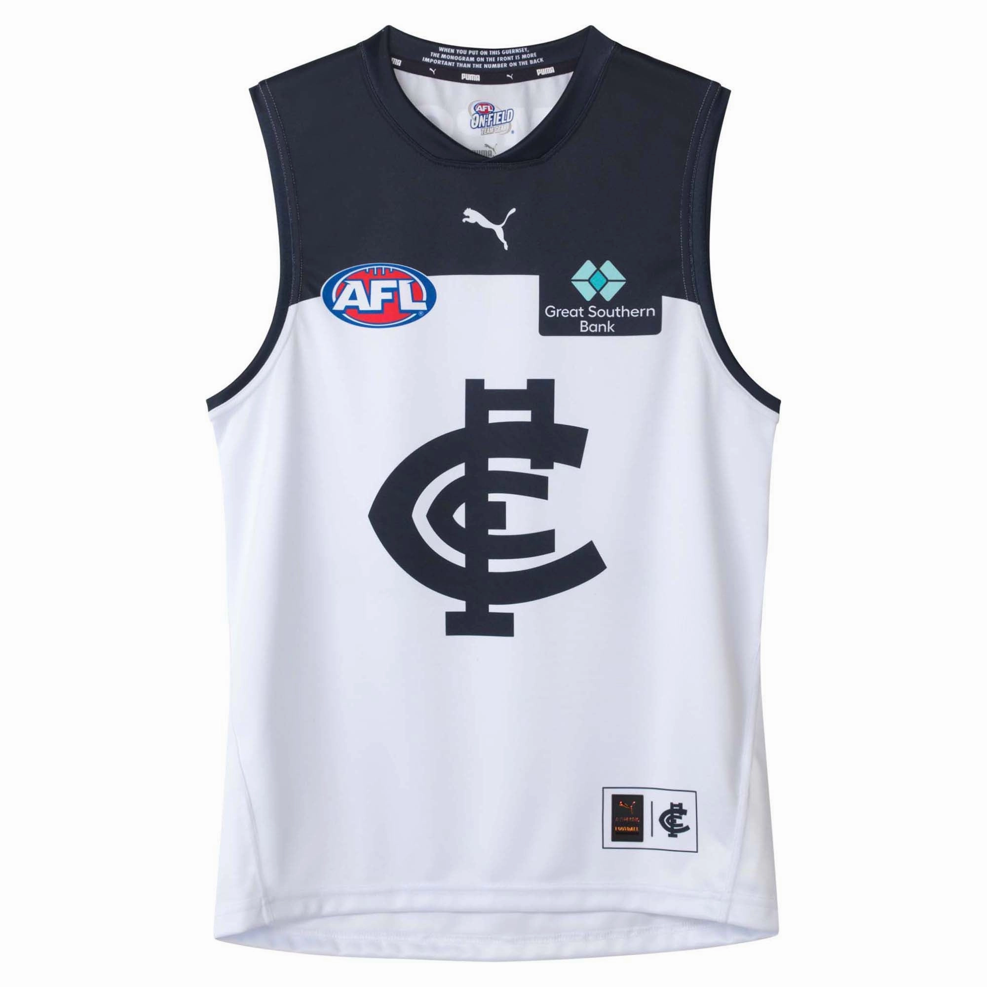 Men's AFL Carlton Blues Football Club 2025 Clash Replica Jersey Flexible Hemline Training Wear