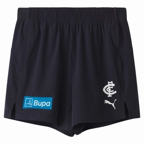 Flexible Cuff Technology Quick Release Zipper Tech Men's AFL Carlton Blues Football Club 2025 Training Shorts