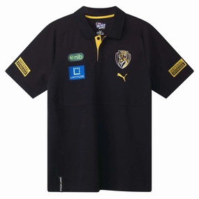 Ultra Soft Texture Men's AFL Richmond Tigers Football Club 2025 Team Polo
