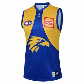 Wind Resistant Barrier Tight Feel Men's AFL West Coast Eagles Football Club 2025 Replica Home Jersey
