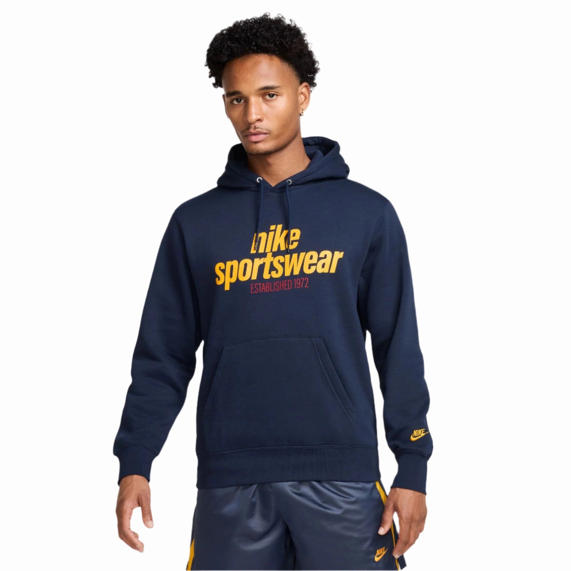 Men's Club Pull-Over Hoodie Everyday Layers Microfiber texture
