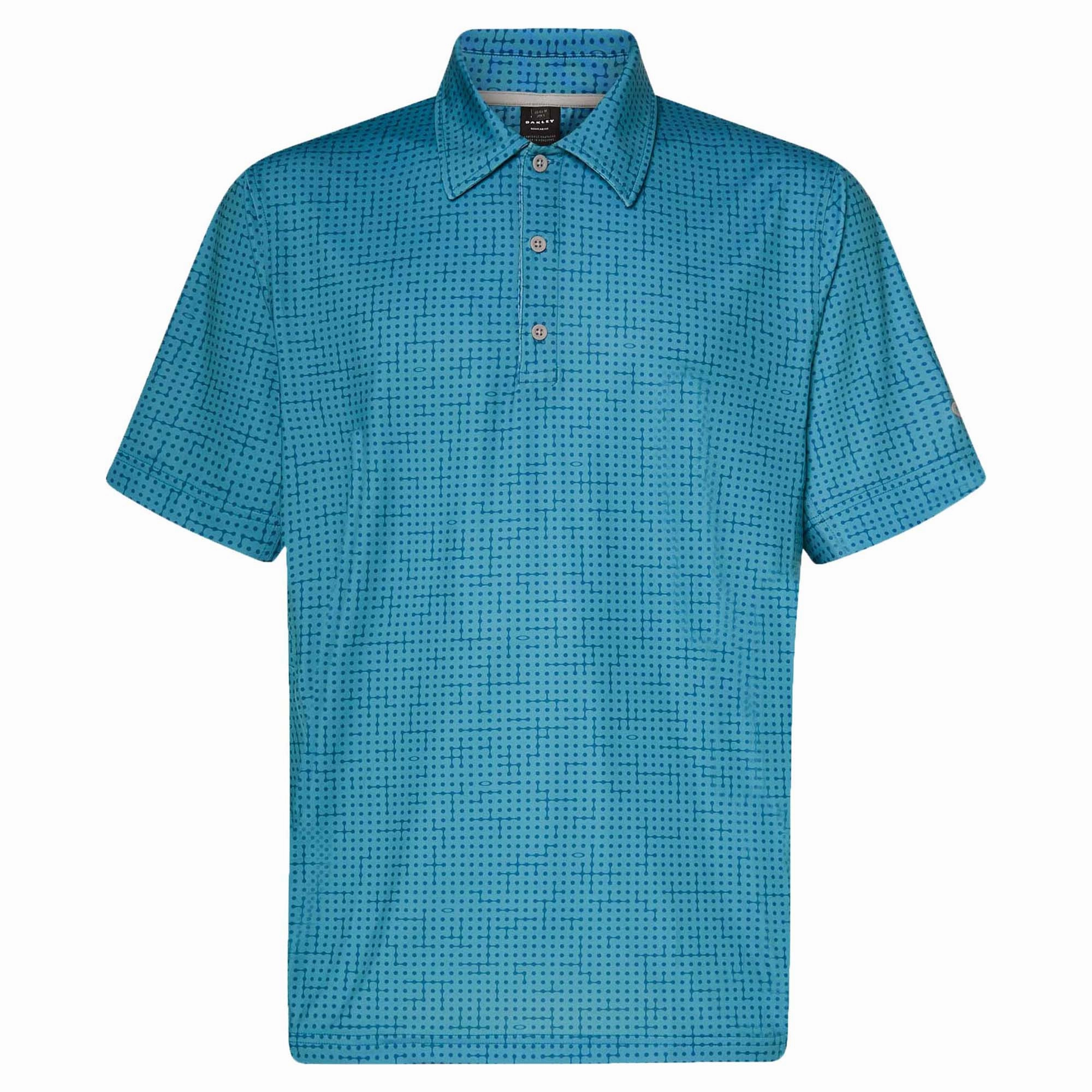 Men's Grid Camo Polo Hygroscopic Yarn Performance Layer