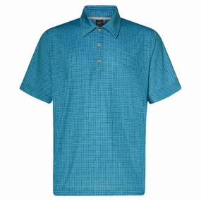 Muscle Motion Vented Back Design Men's Grid Camo Polo