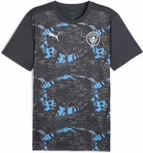 Men's Manchester City FC 2024/25 Prematch Soccer Jersey Minimal Detail