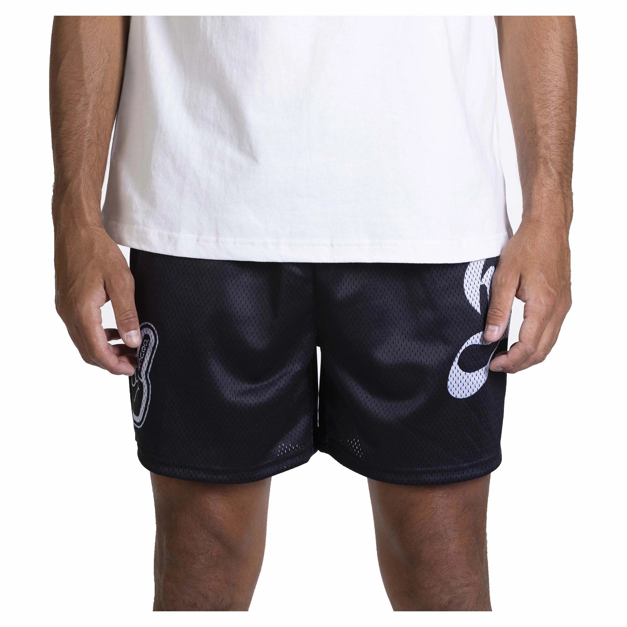 delivery work Formal Occasion Men's Mesh Cursive Shorts