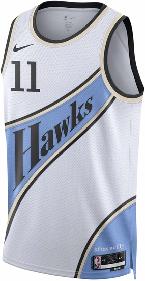 Men's NBA Atlanta Hawks Trae Young 2024/25 City Edition Swingman Jersey Smooth Lock Stitching