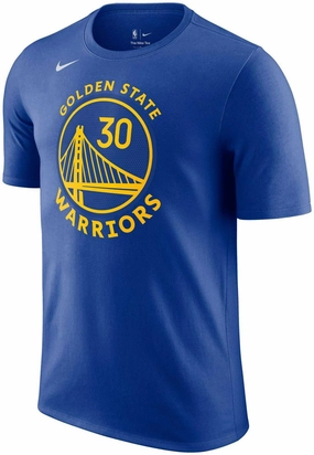 Men's NBA Golden State Warriors Stephen Curry T-Shirt Abrasion Resistant Finish