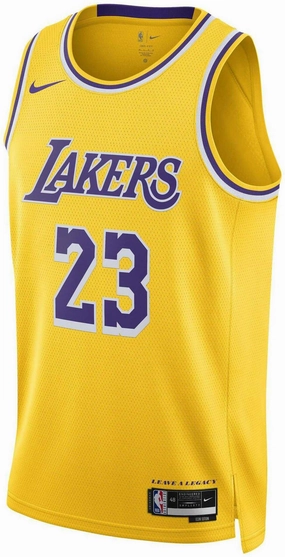 Men's NBA Los Angeles Lakers 2022/23 Icon Edition Swingman Jersey Airflow Channel Design Quick Flex