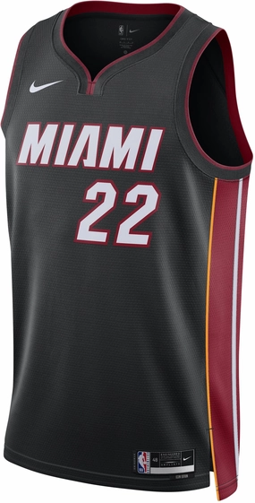 Men's NBA Miami Heat Jimmy Butler 2022/23 Icon Edition Swingman Jersey Casual Motion