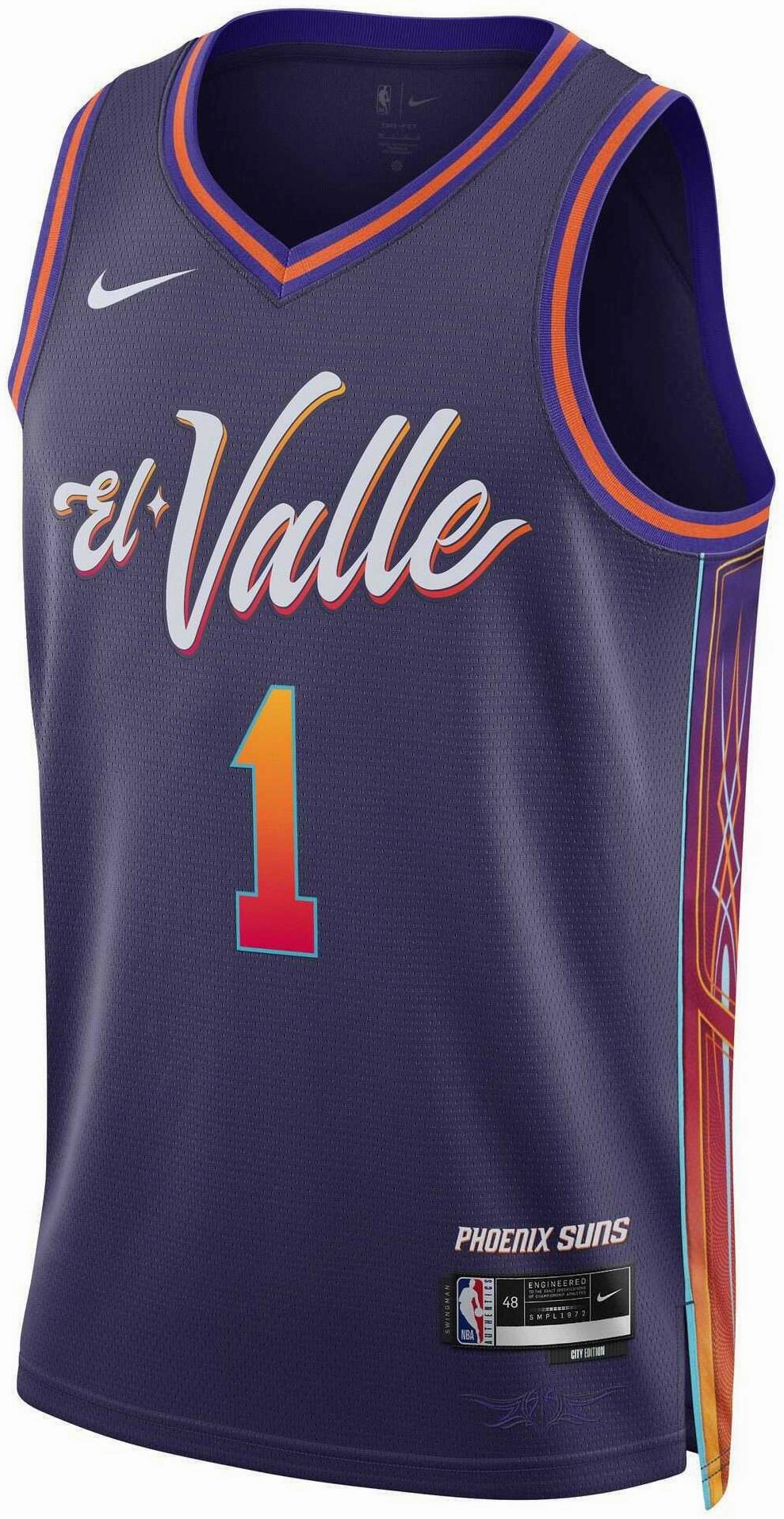 Men's NBA Phoenix Suns Devin Booker 2023/24 City Edition Swingman Jersey City Active