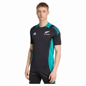 Moisture Wicking Material Slub Textured Surface Men's New Zealand All Blacks Performance Tee
