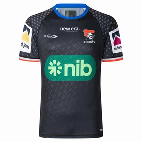 Flexible Drop Shoulder Cut Men's NRL Newcastle Knights 2025 Pro Training Tee