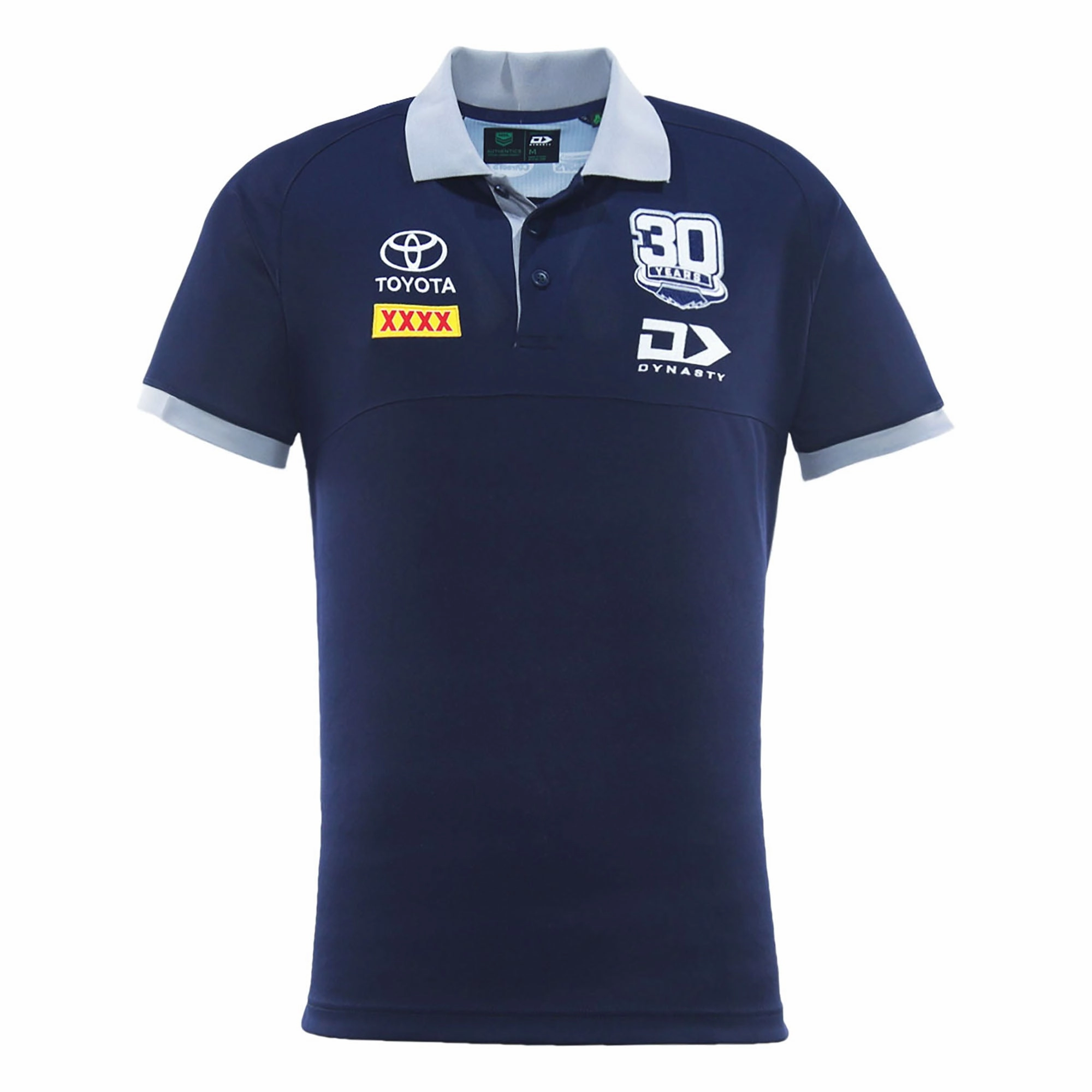 Men's NRL North Queensland Cowboys 2025 Media Polo Weightless Layering Material