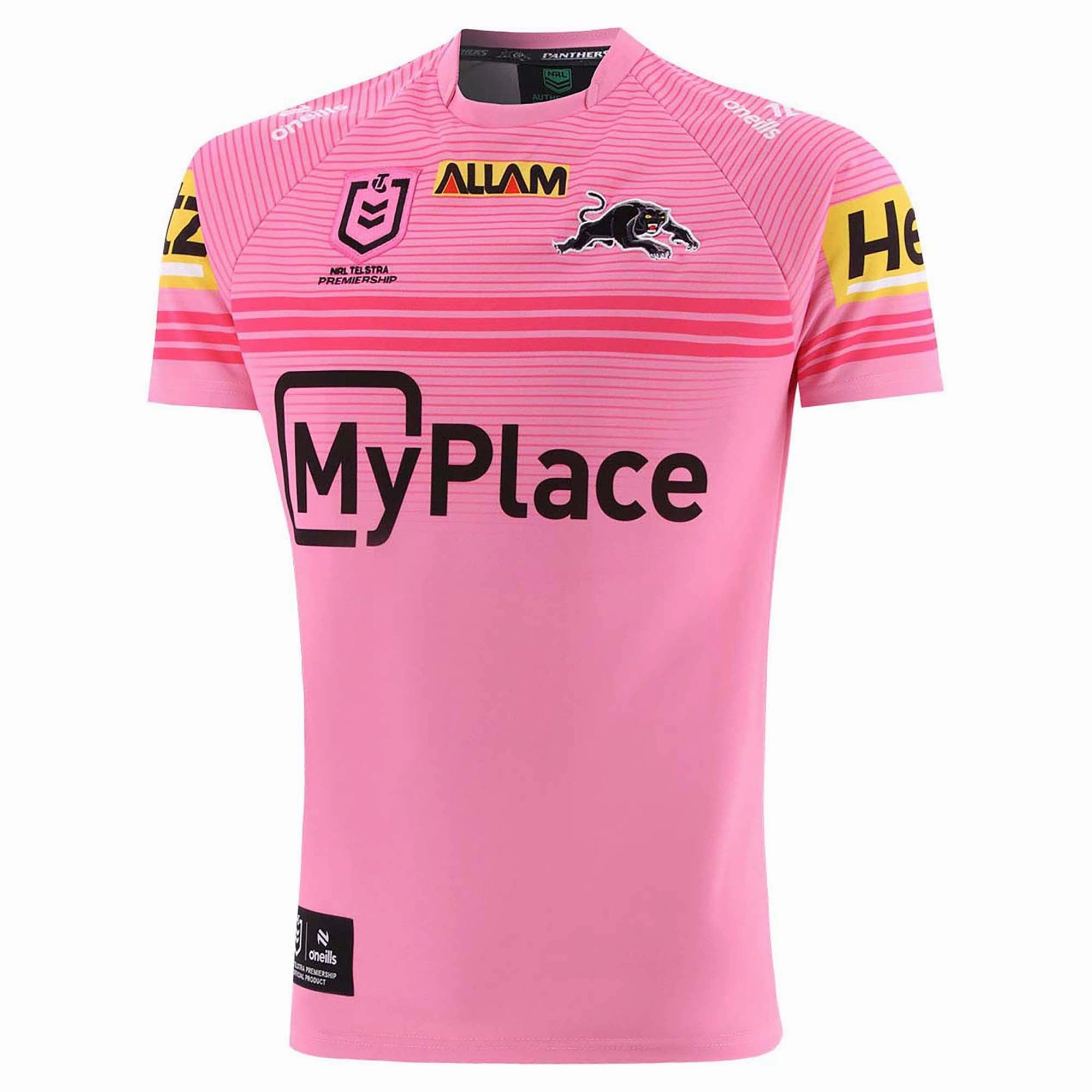Men's NRL Penrith Panthers 2025 Away Replica Jersey Airflow Channel Design Long Lasting Color Retention