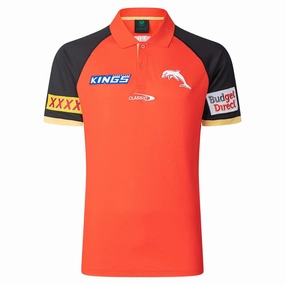 gear up Men's NRL Redcliffe Dolphins 2025 Media Polo