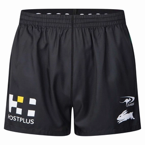 Men's NRL South Sydney Rabbitohs 2025 Performance Gym Shorts High Visibility Details