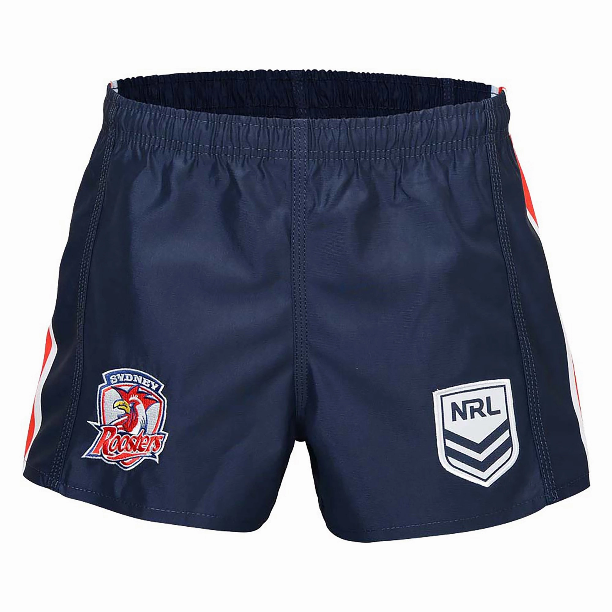 All-Day Gear High Stretch Elastic Cuffs Men's NRL Sydney Roosters Away Supporter Shorts