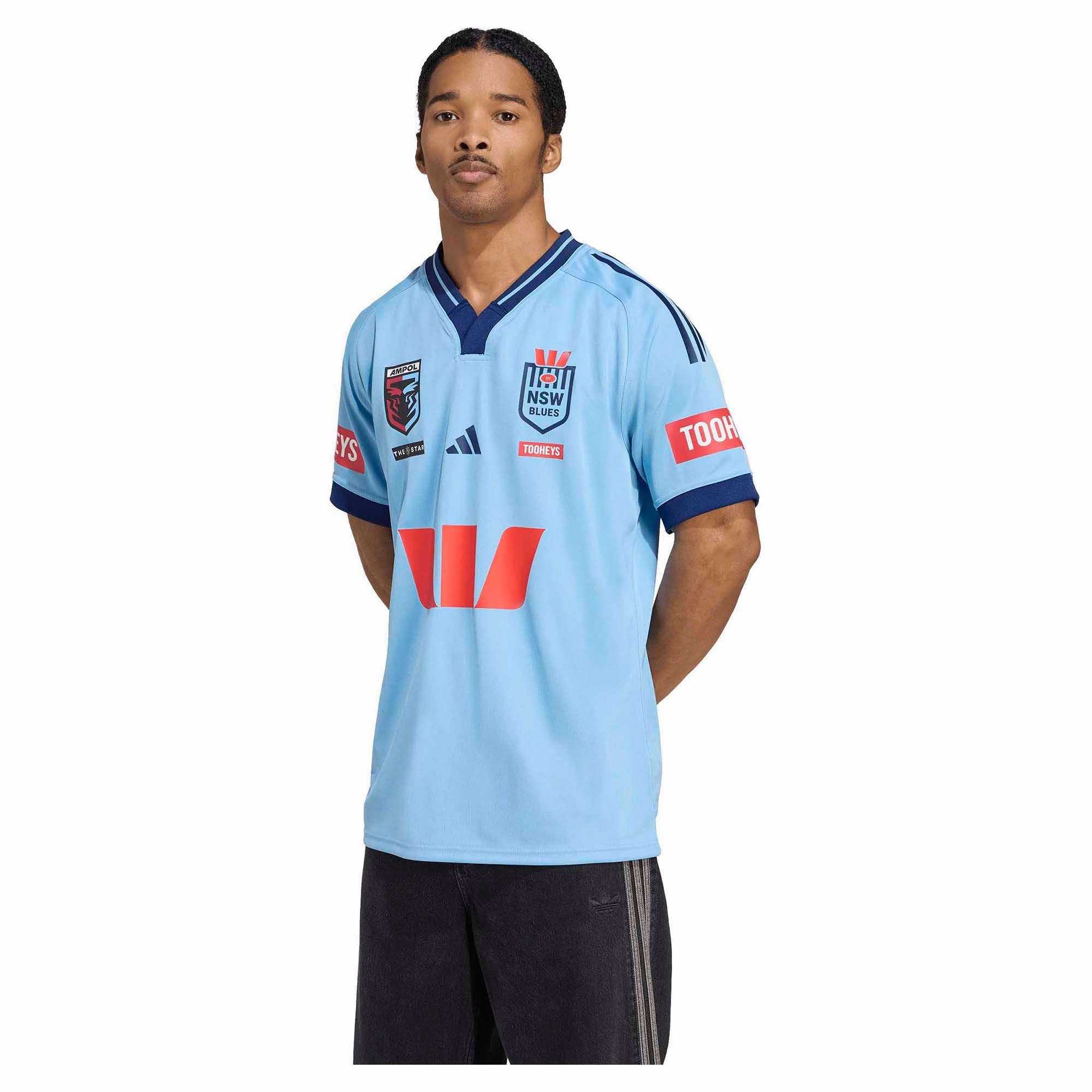 Men's State Of Origin New South Wales Home Jersey Abrasion Resistant Surface Brushed Fleece Lining