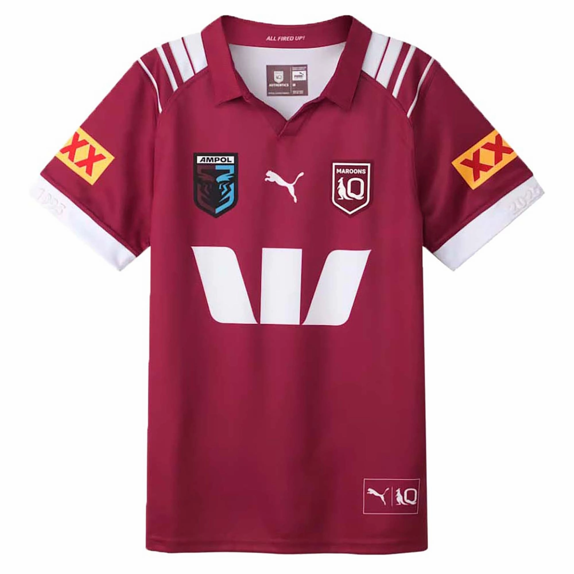 Performance Driven Design Active Apparel Men's State Of Origin Queensland Maroons 2025 Replica Home Jersey