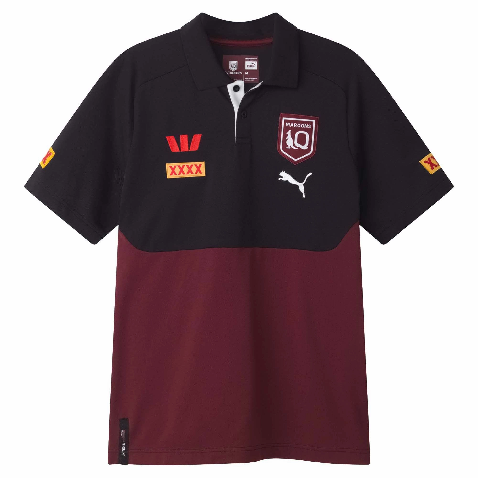 Casual Gear Tubular Body Mapping Men's State Of Origin Queensland Maroons 2025 Team Polo