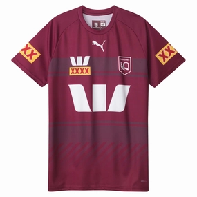 Non Irritating Tags Men's State Of Origin Queensland Maroons 2025 Training Tee