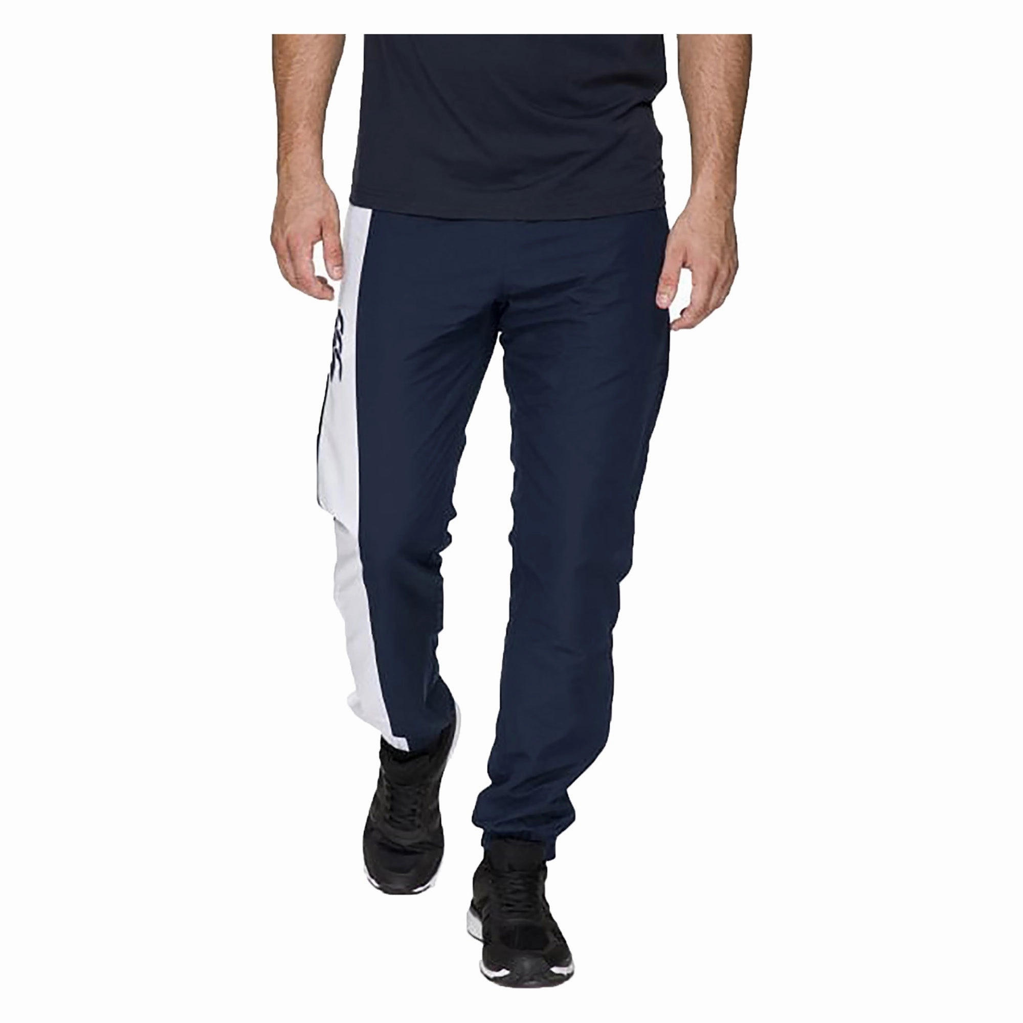 TaglessLabel Men's Taper Leg Stripe Cuffed Trackpants