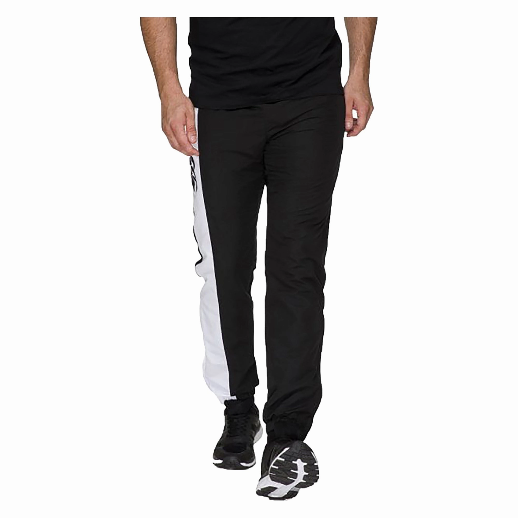 Smooth Fit Lining Outdoor Wear Men's Taper Leg Stripe Cuffed Trackpants