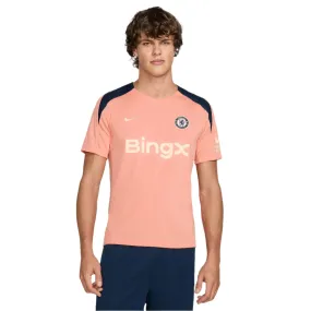Reinforced Shoulder Panels Layered Paneling Men's Chelsea FC One Swoosh Dri-FIT Strike Soccer Jersey