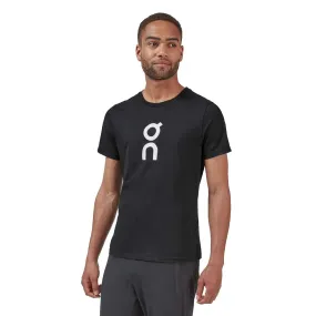 Mens On Running Graphic Tee - Black Travel Light