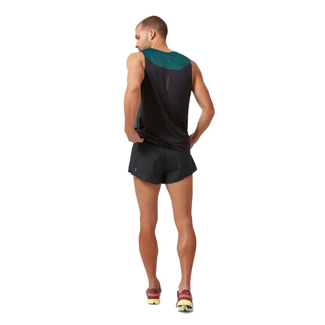 TemperatureRegulating Mens On Running Race Shorts - Black