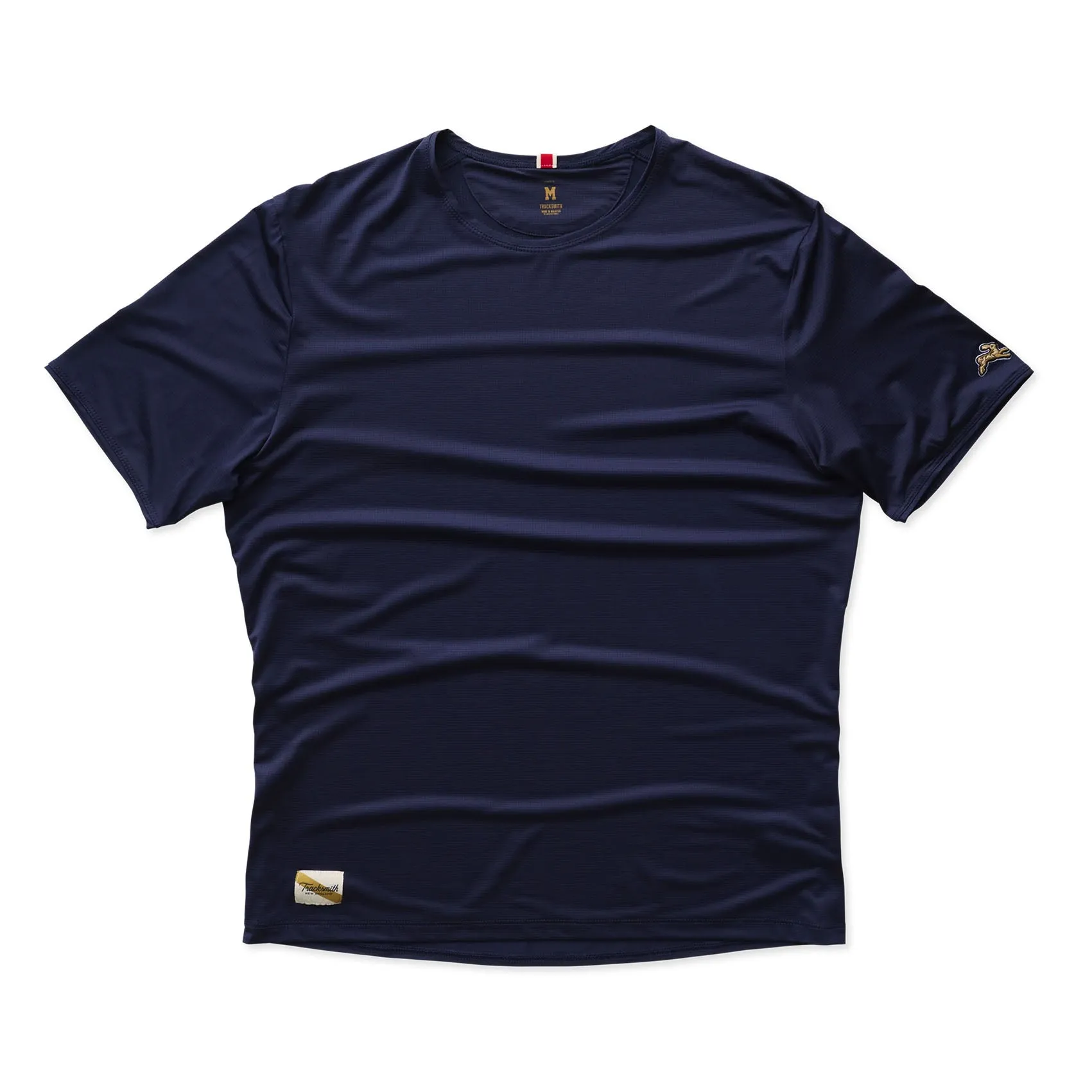 Mens Tracksmith Twilight Short Sleeve Running T-shirt ComfortStretch Organic Ease